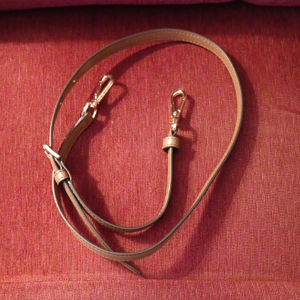 Michael Kors Gold-Tone Handbag Strap with Logo